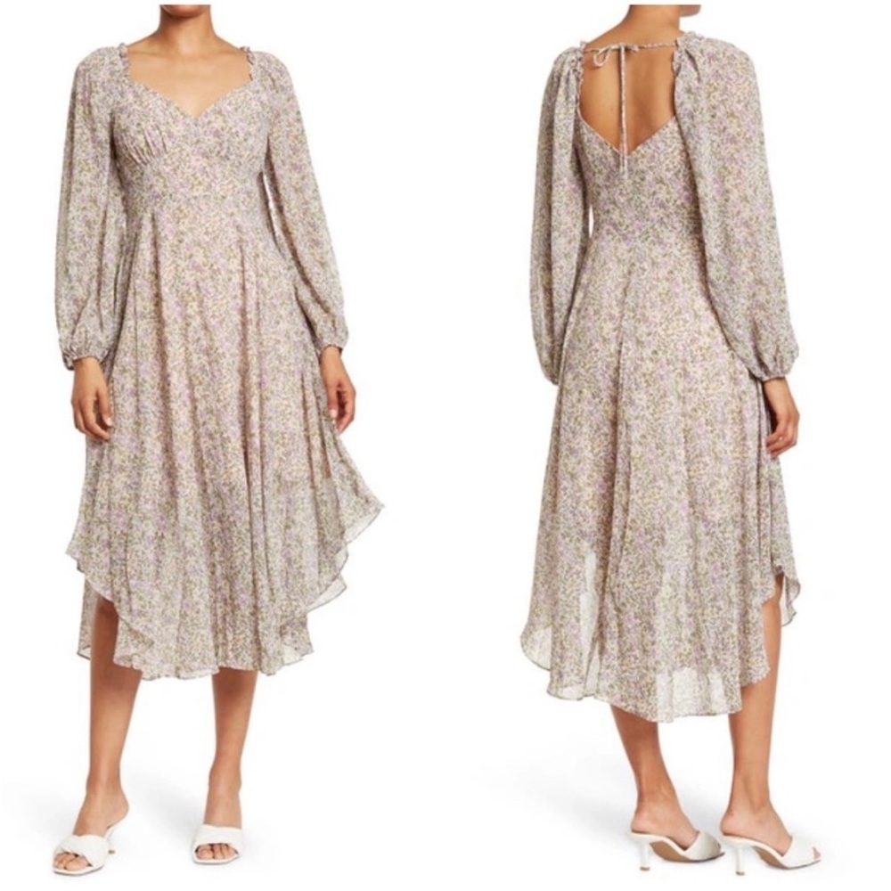 Astr Sweetheart Neck Dress